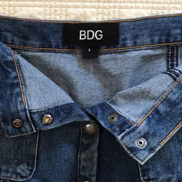 BDG Button Down Denim Skirt - Picture 3 of 5